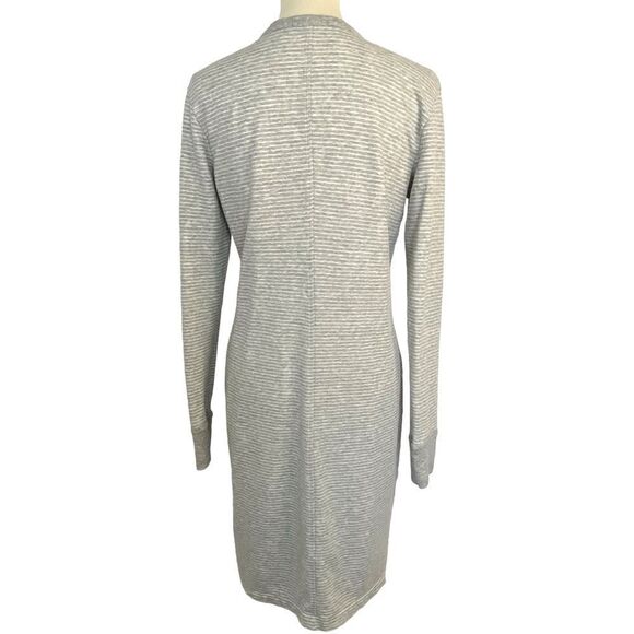 JAMES PERSE LONG BUTTON FRONT FLEECE CARDIGAN - Picture 7 of 15